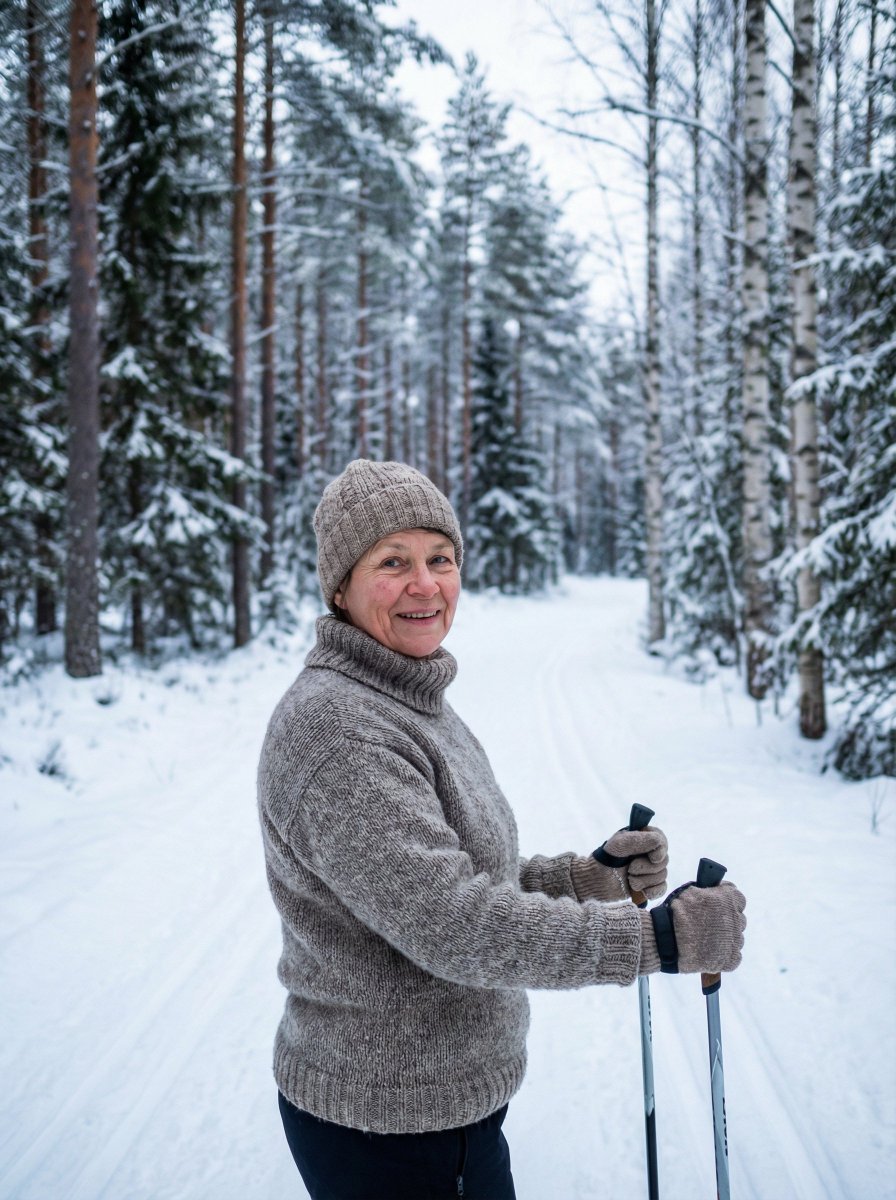 Simple Photorealistic Portrait of a Finnish Woman