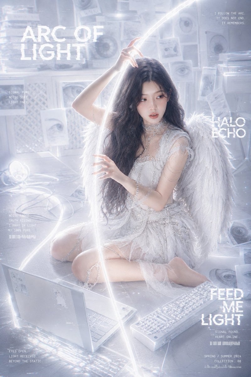 Arc of Light Cyber Angel Poster