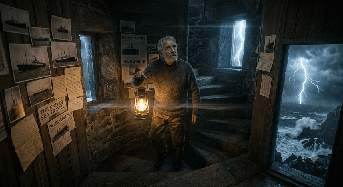 The Lighthouse Keeper Storyboard — AI image template example