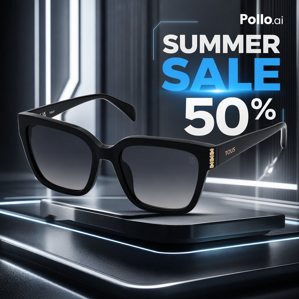 Luxury Sunglasses Summer Sale Ad