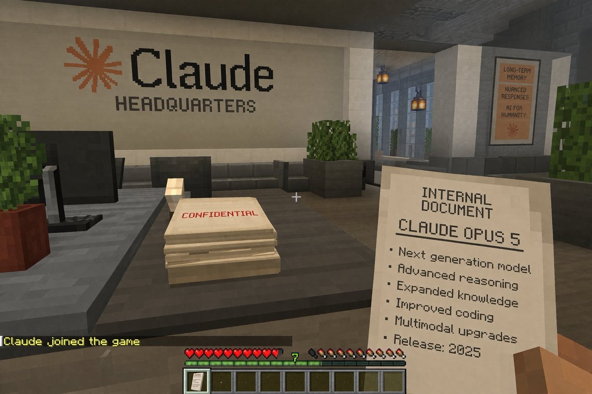 Voxel Game Office Screenshot — AI image template example