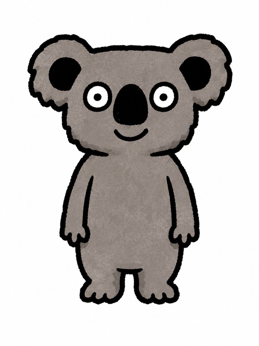 Simple Hand-Drawn Koala Mascot