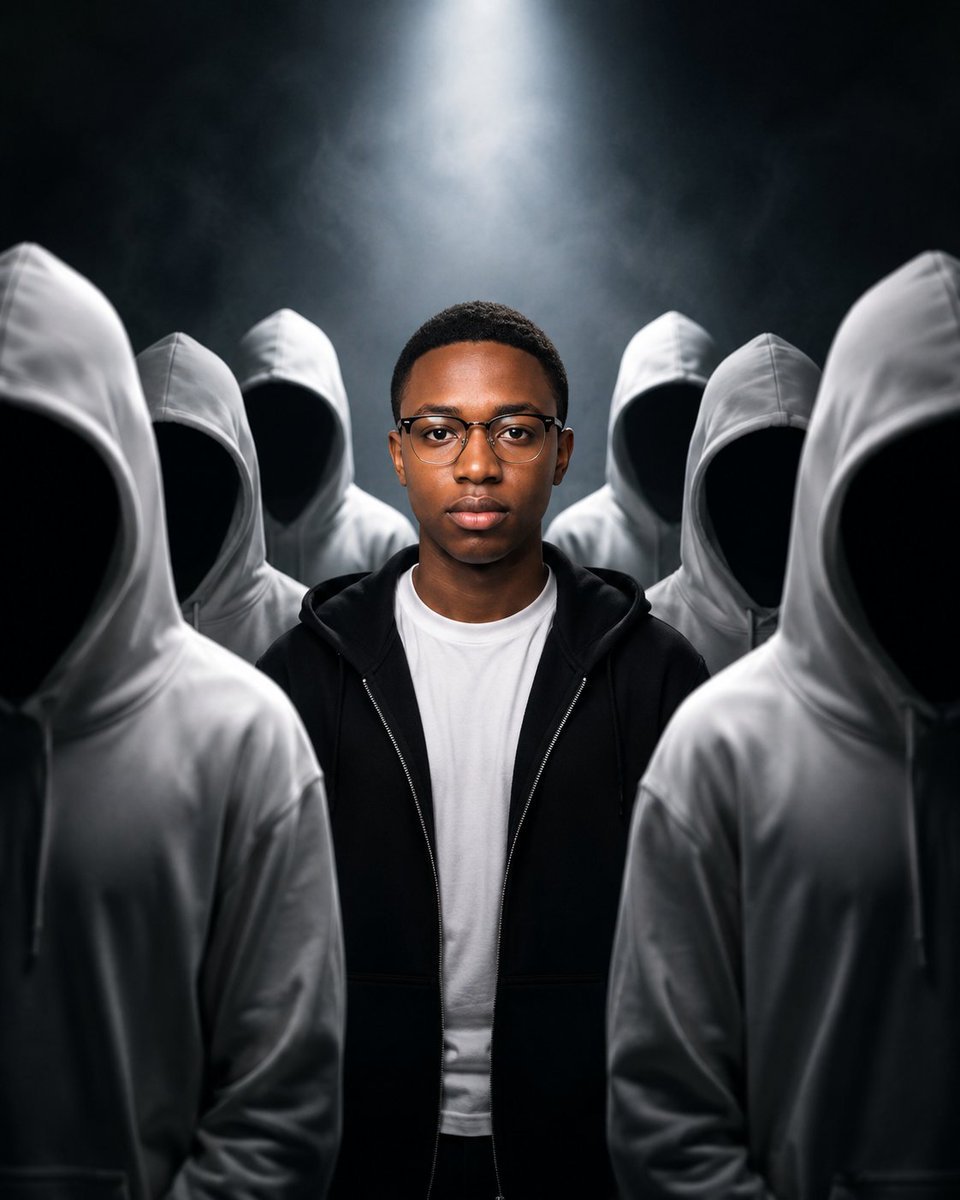 Cinematic Stand Apart Portrait — AI image template example