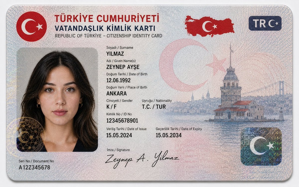 German Citizenship Identity Card Mockup