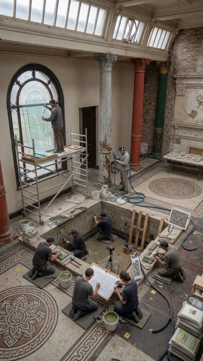 Static Gallery Reconstruction Timelapse