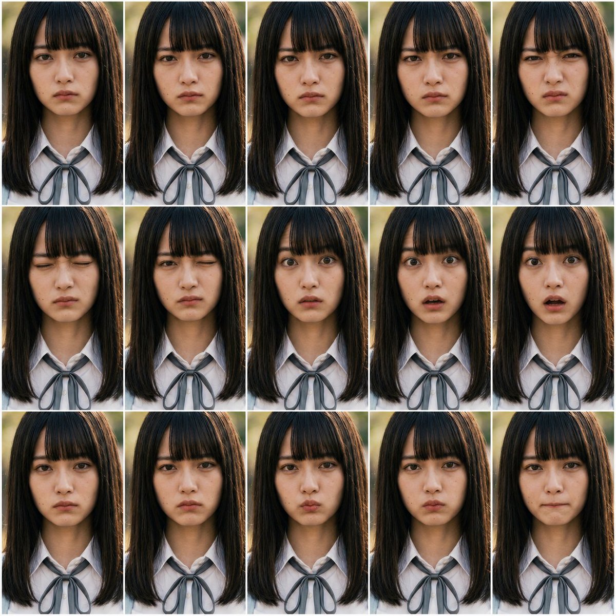 Photoreal FACS Expression Grid