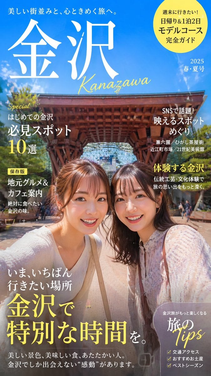 Coordinate-Based Tourism Magazine Cover
