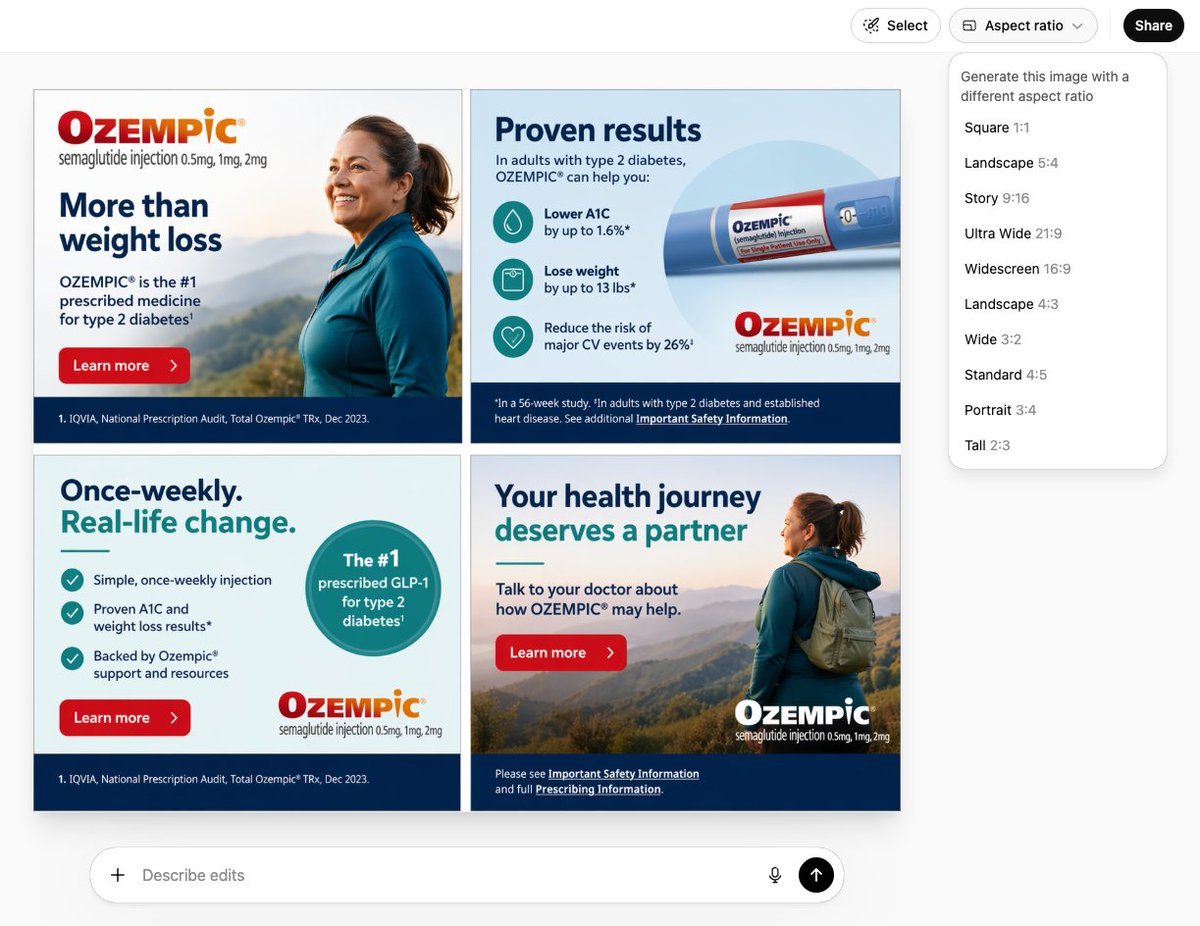 Multi-Frame Banner Advertisement — AI image template example