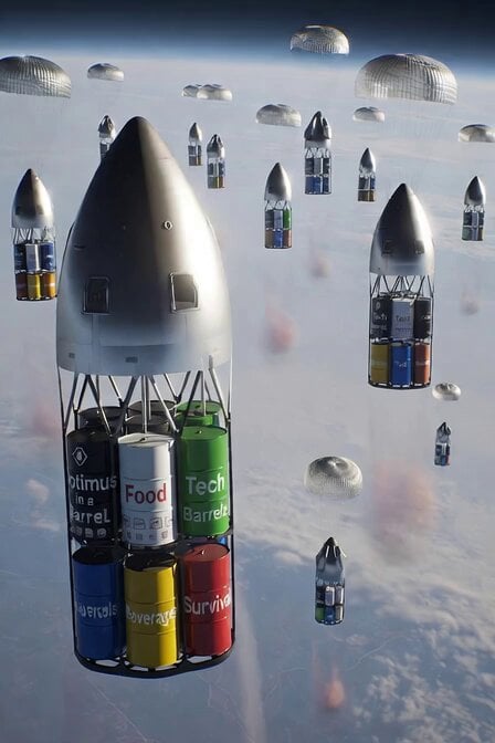 SpaceX Starship Orbital Drop Pods