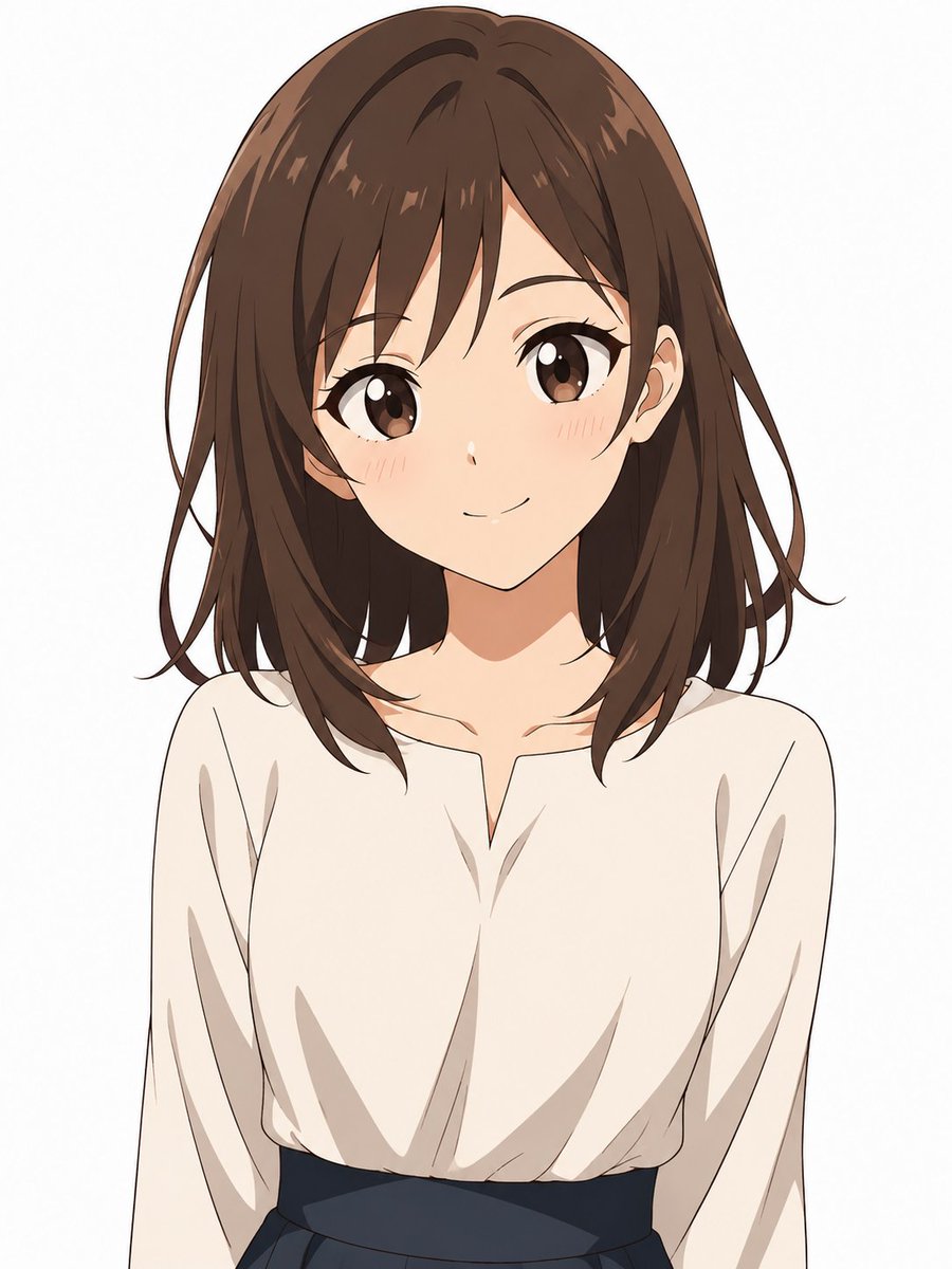Soft Anime Girl Portrait — AI image template example