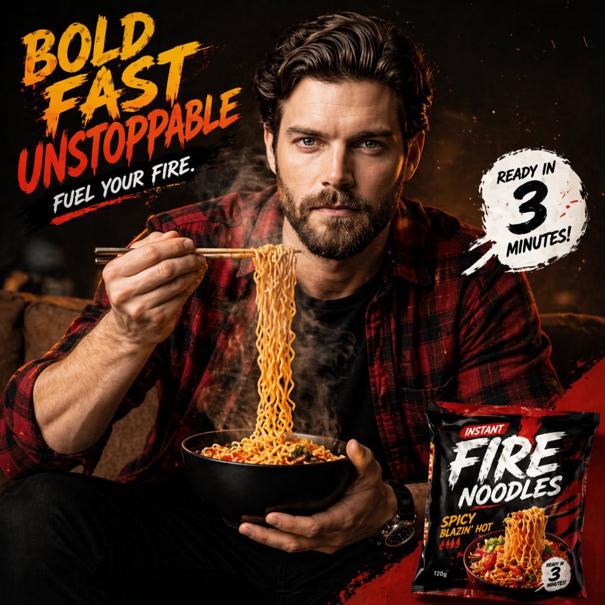 Energetic Food Advertisement