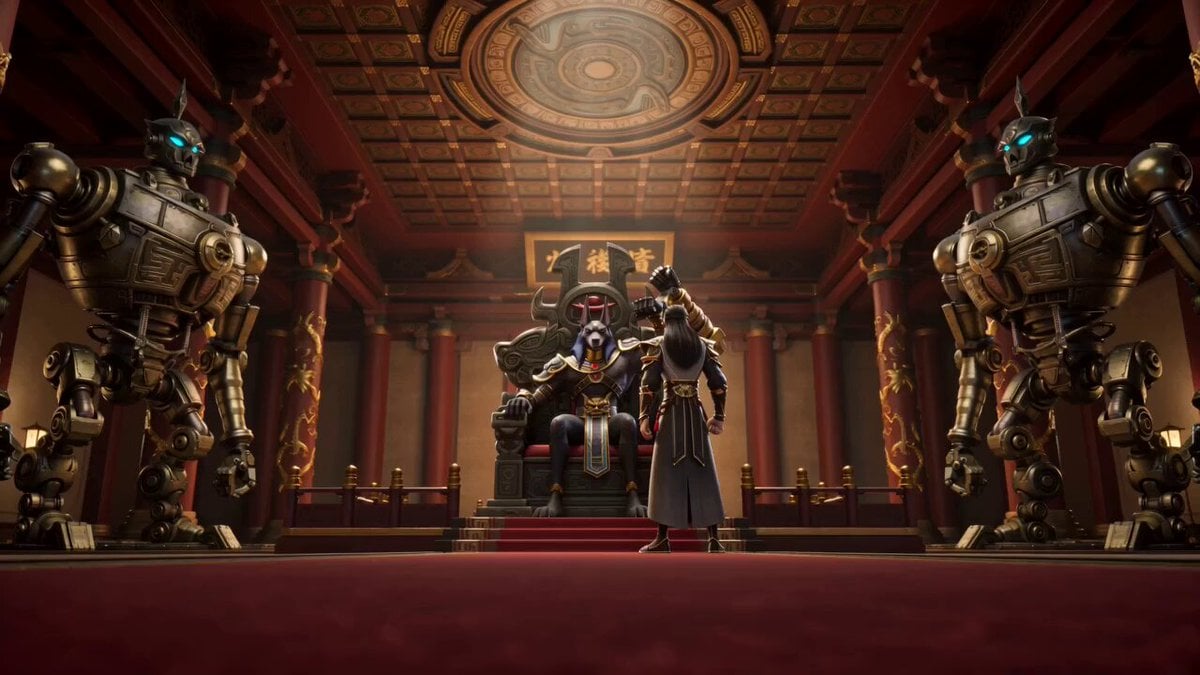 Anubis Tickle Scene