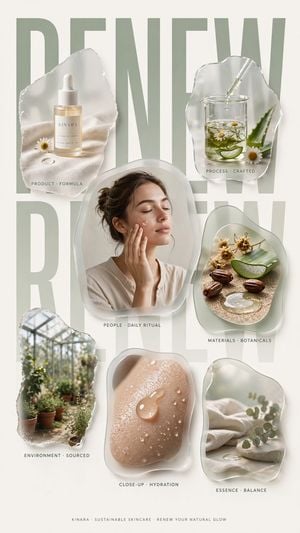 Sustainable Skincare Renew Poster