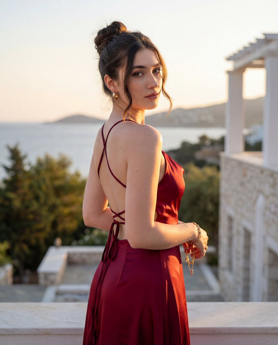 Golden Hour Fashion Editorial Portrait