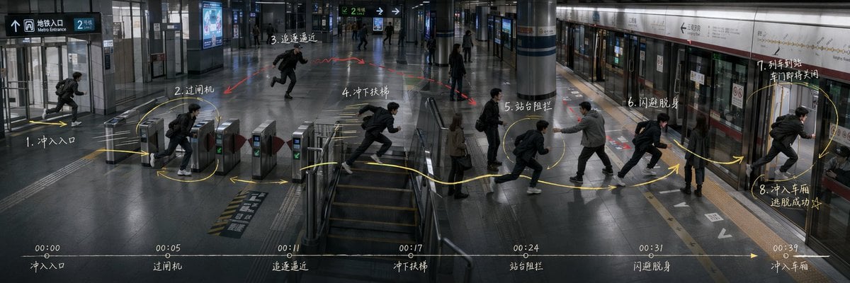 Subway Escape Storyboard Route