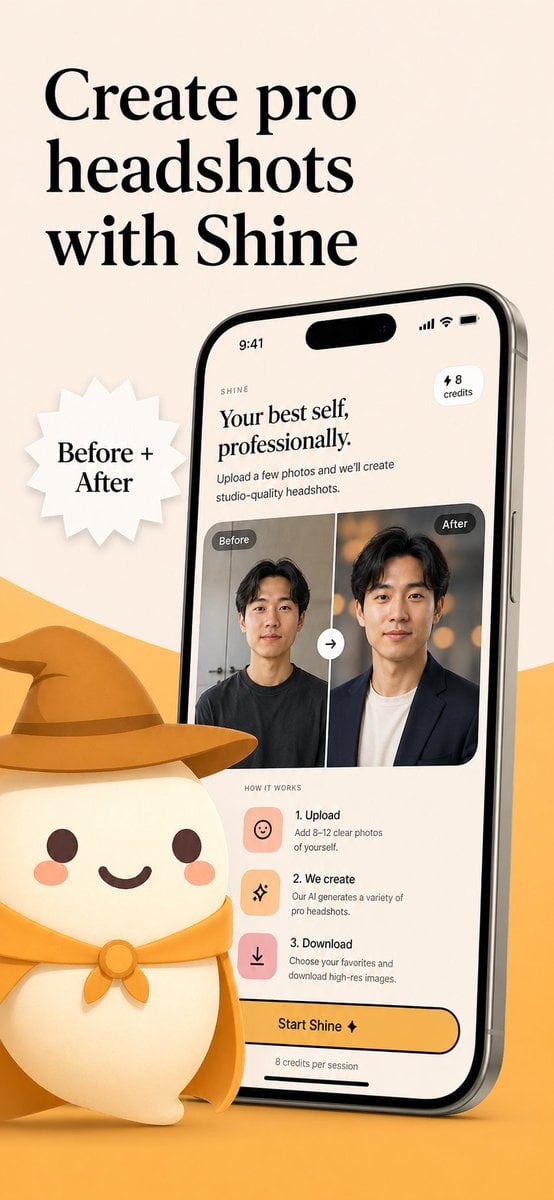 AI Headshot App Store Promo Poster
