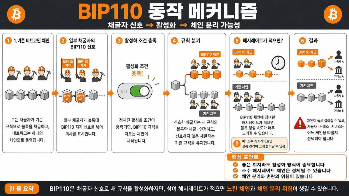 BIP110 Korean Infographic — AI image template example