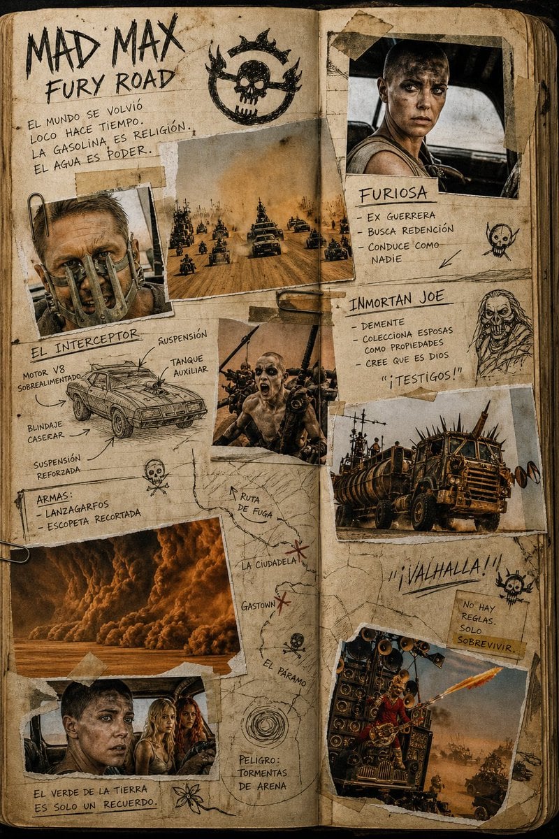 Mad Max Journal Scrapbook Style