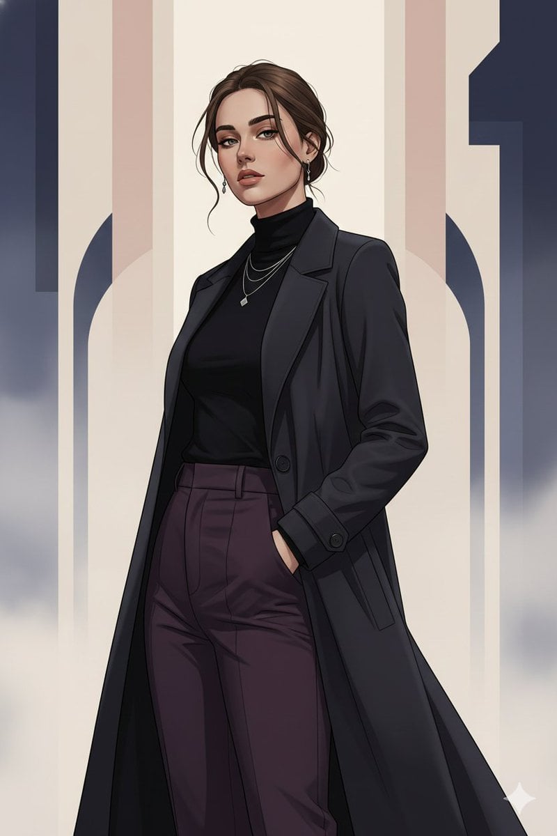 Gothic K-Drama Fusion Illustration with Identity Preservation