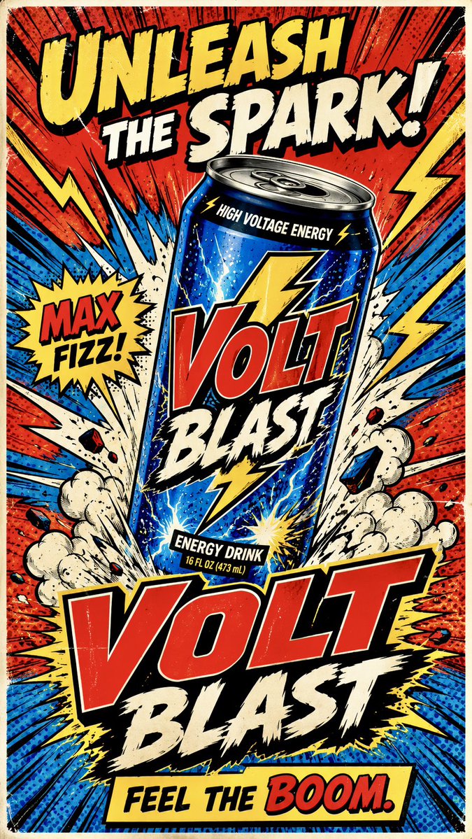 Comic Book Poster Style — AI image template example