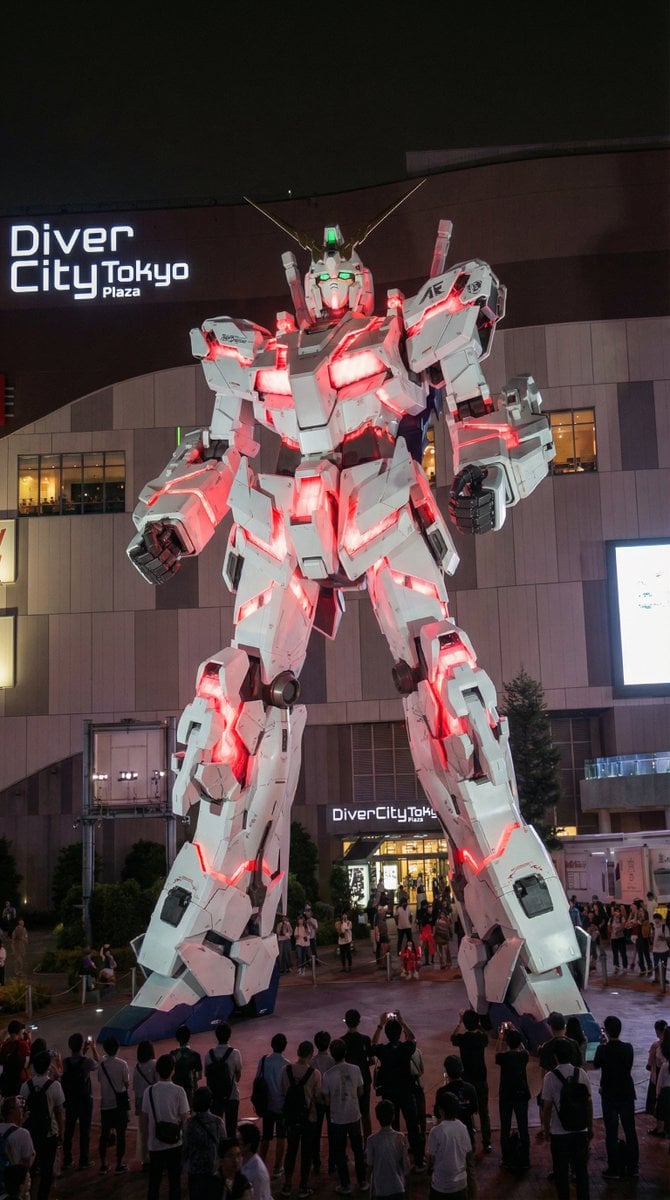 Odaiba Gundam Construction Process Visualization