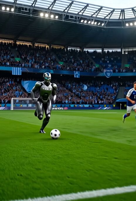 Optimus vs. Human Football Champions