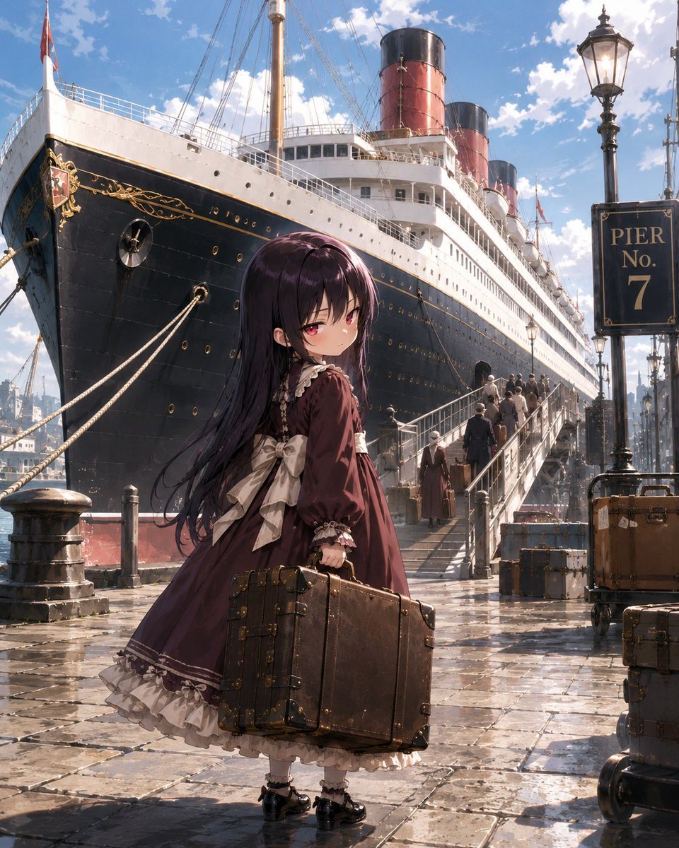 Little Girl in Ruined City