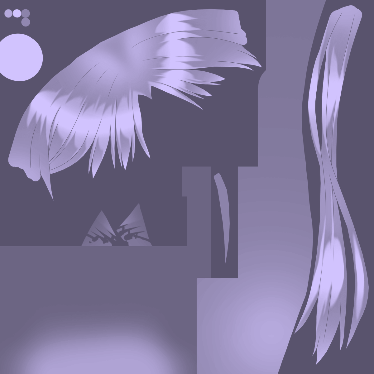 3D Hair Texture Height Map reference image 1