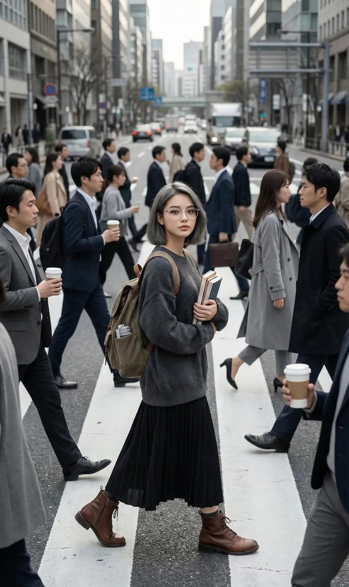 Cinematic Street Photography Shot with Motion Blur
