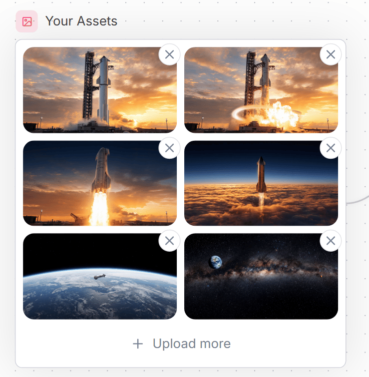 Space Asset Gallery UI