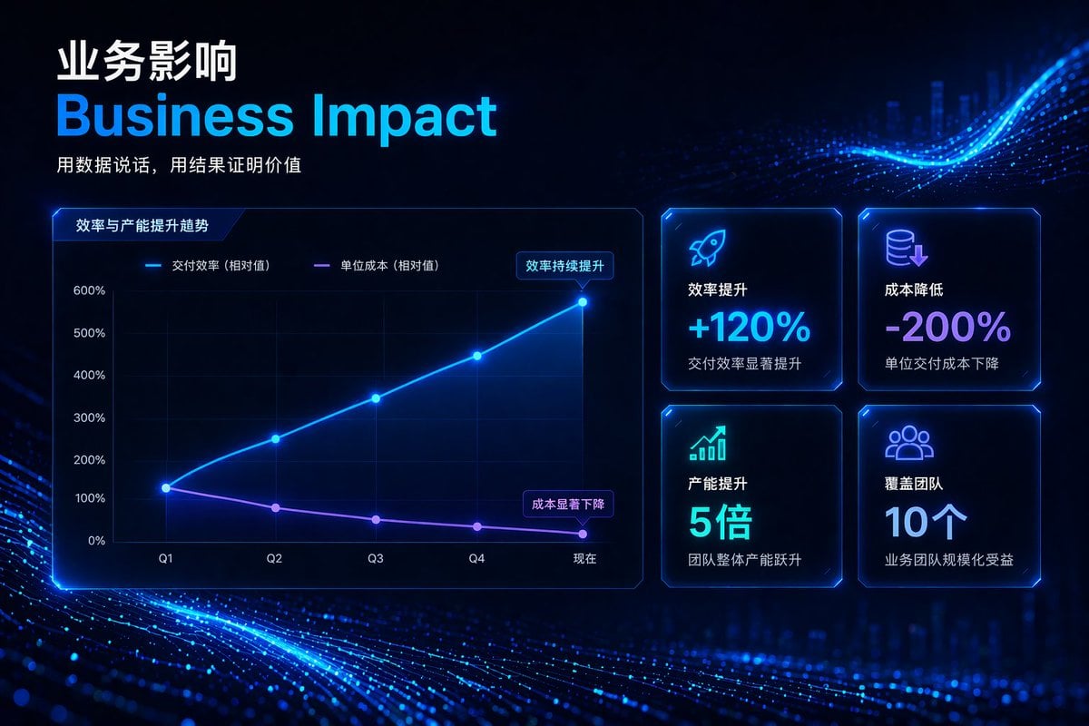 High-Tech Corporate KPI Presentation Slide