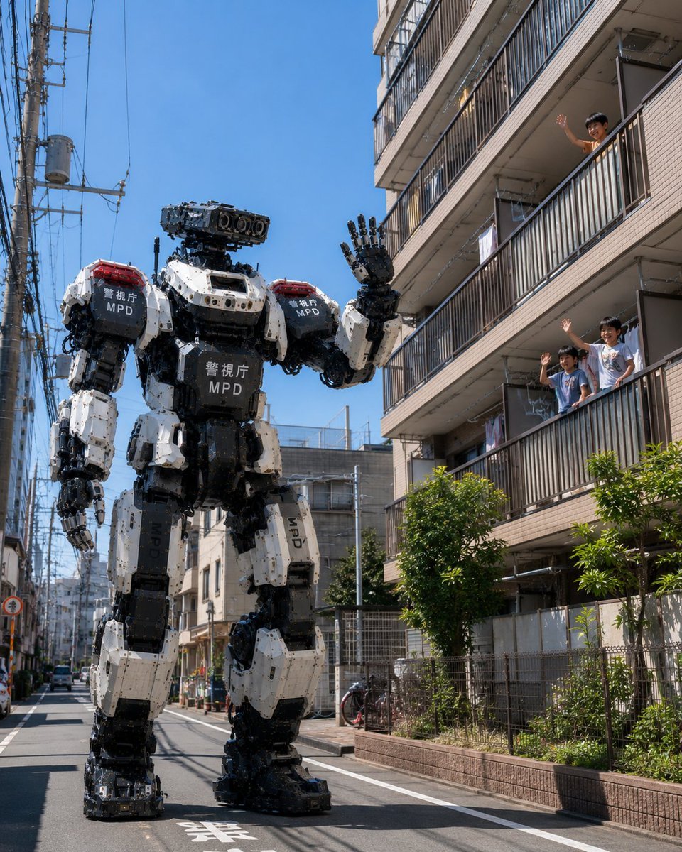 Tokyo Police Robot Neighborhood Patrol