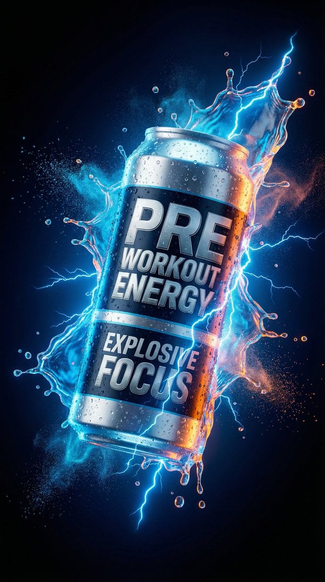 Energy Drink Product Explosion Commercial Prompt Template