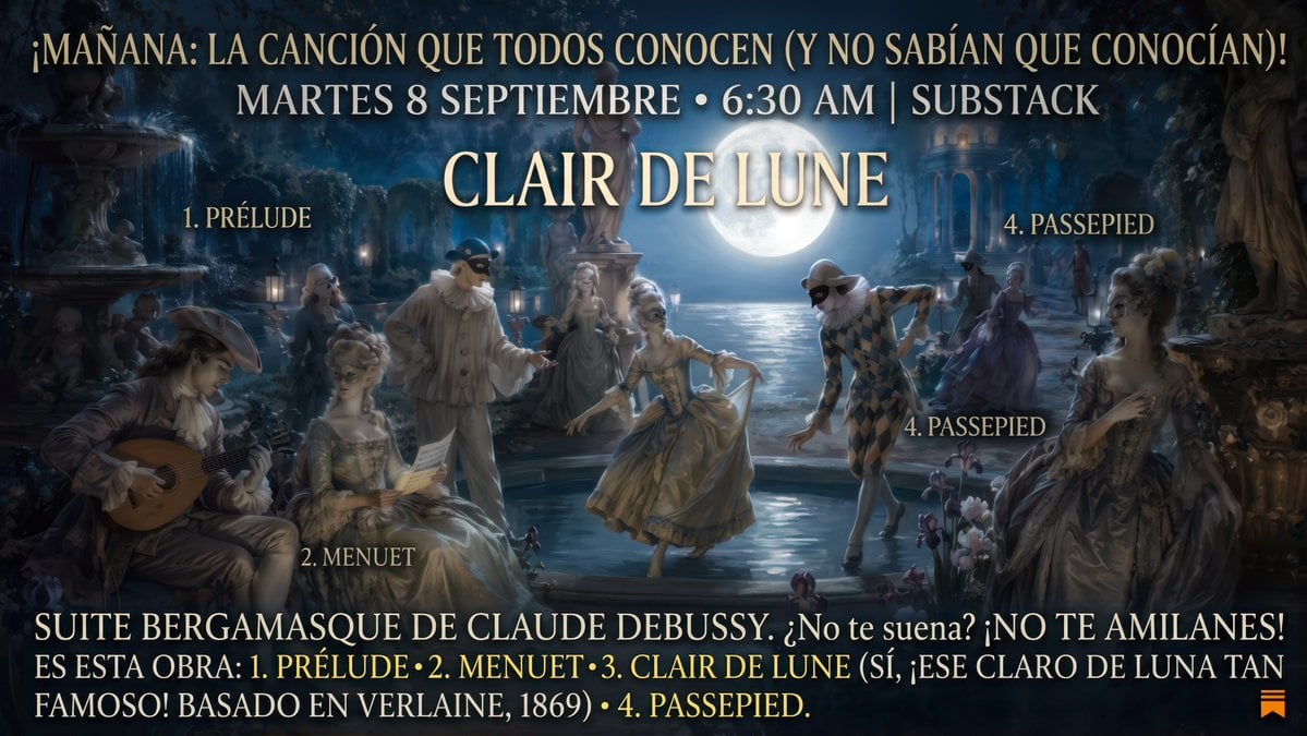 Clair de Lune Rococo Poster