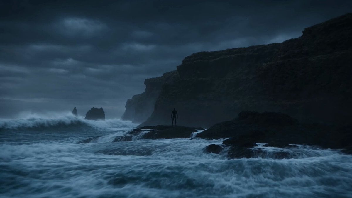 Cinematic Water Transformation Scene