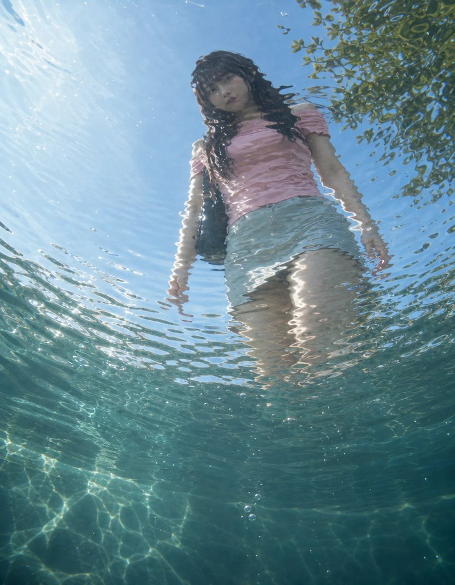 Underwater Character Transformation — AI image template example