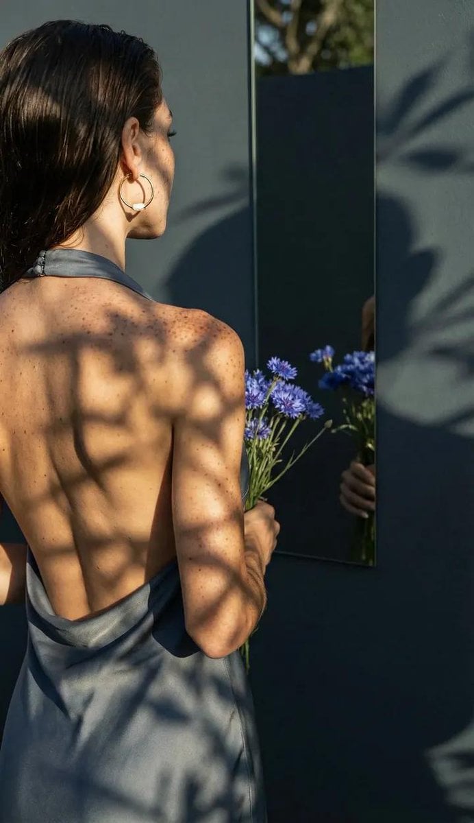 Poetic Realism Portrait with Light and Shadow Interplay