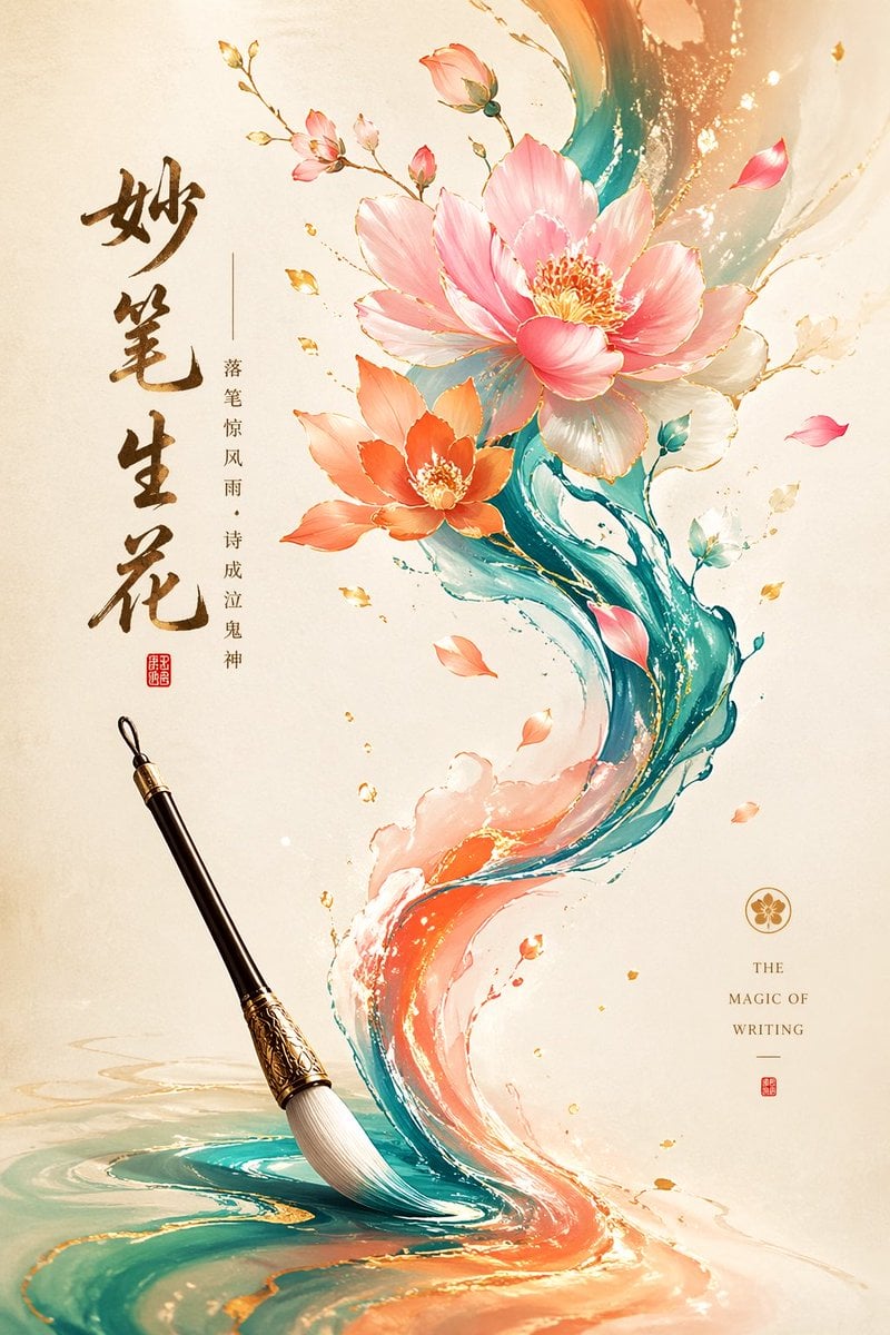 Minimalist Oriental Commercial Illustration
