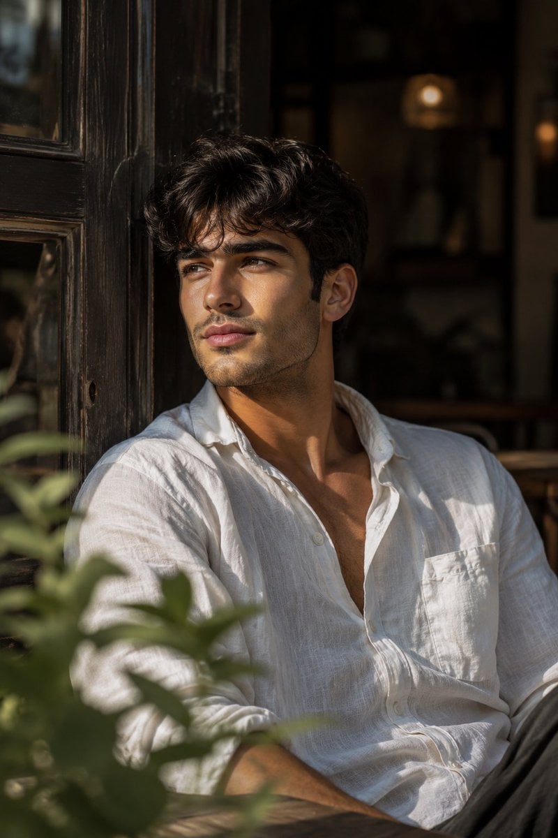 Golden Hour Luxury Male Portrait