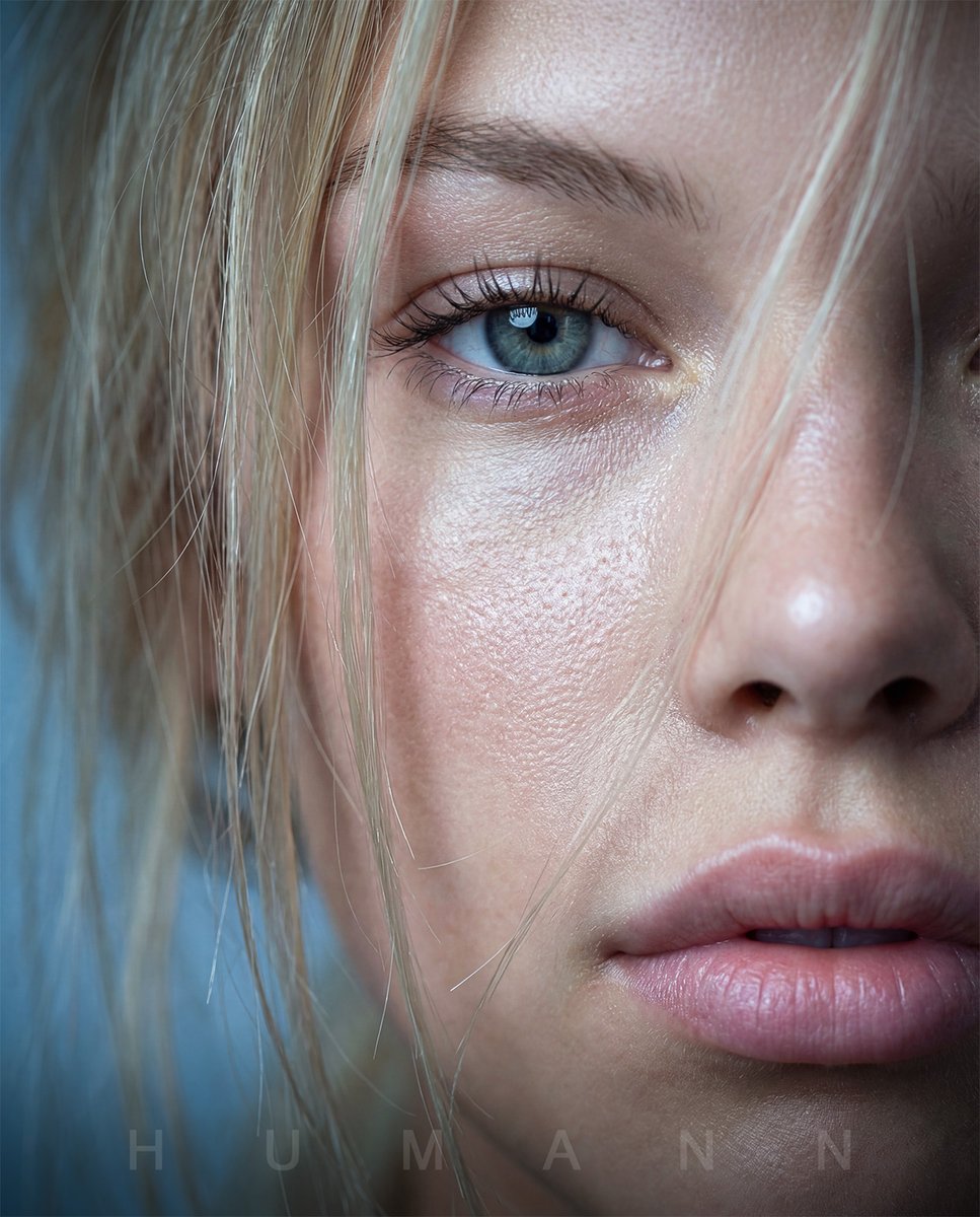 Extreme Macro Portrait with Hyper-realistic Skin Texture