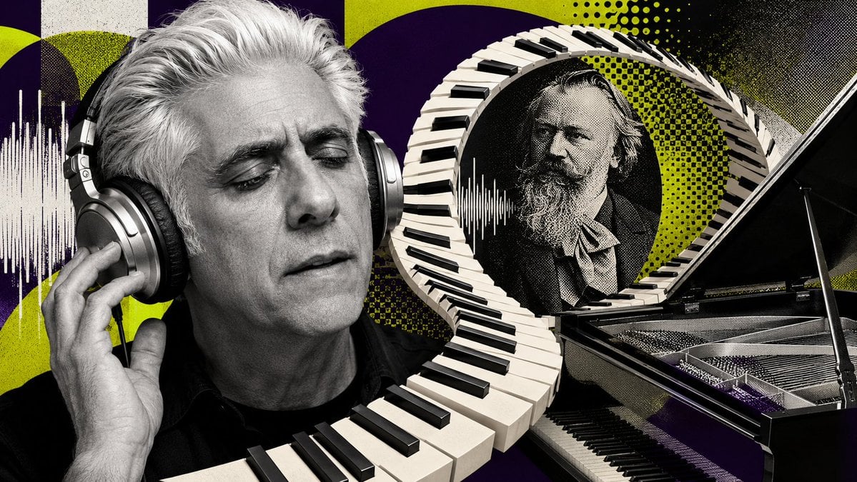 Classical Music Editorial Collage — AI image template example