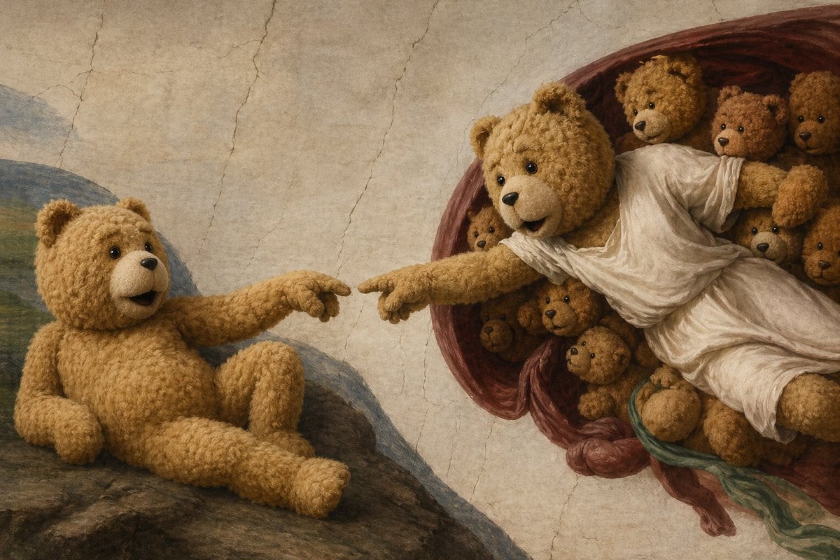 Teddy Bear Creation Fresco