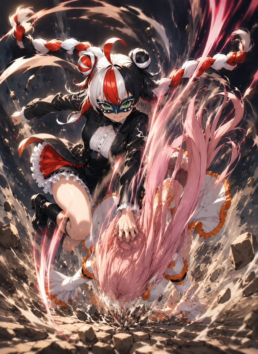 Anime Impact Battle Scene — AI image template example