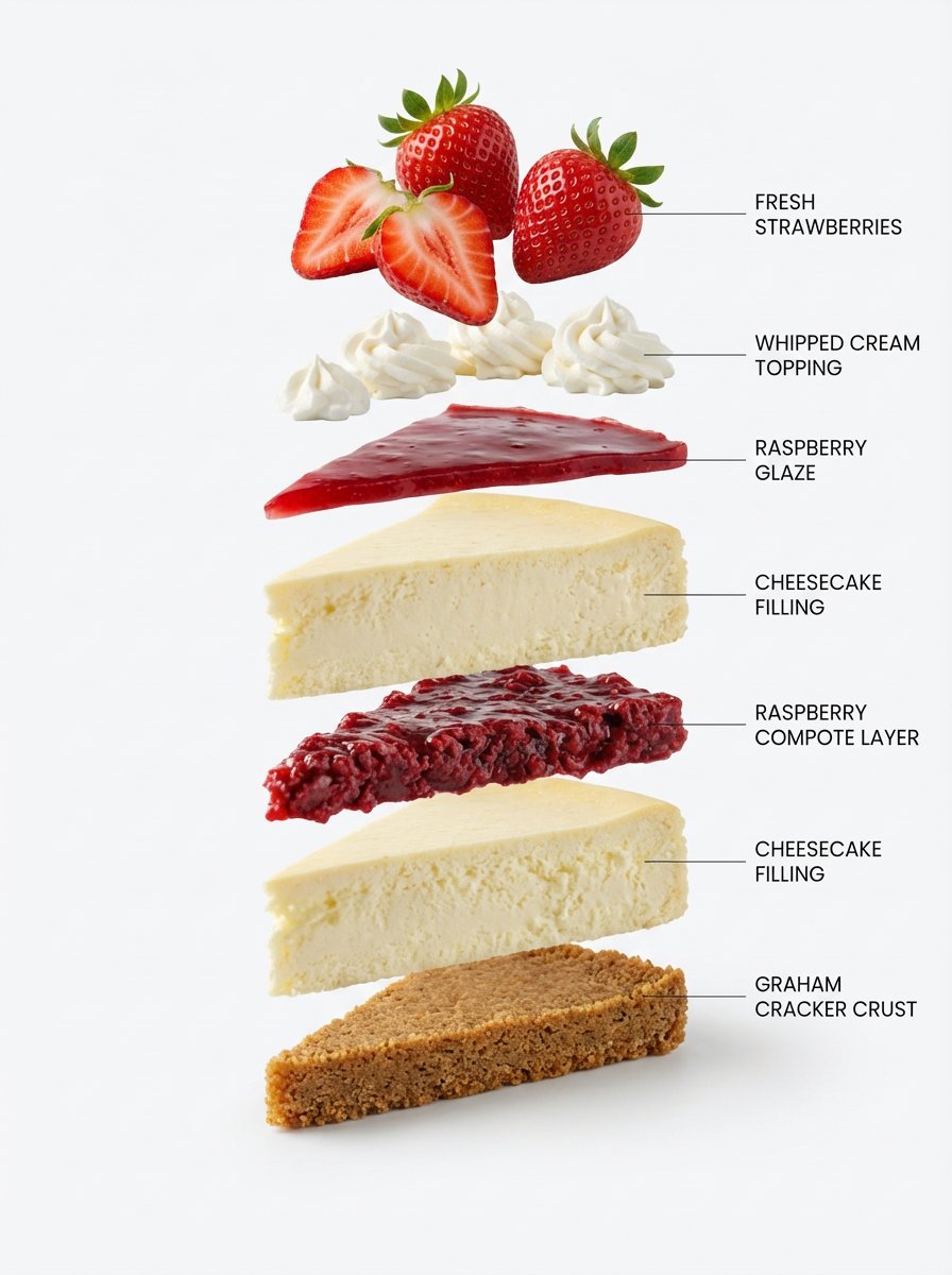 Exploded-View Structural Cutaway for Food Photography