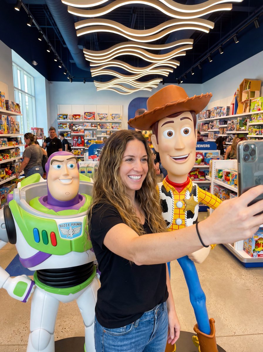 Toy Story Selfie with Identity Lock Prompt