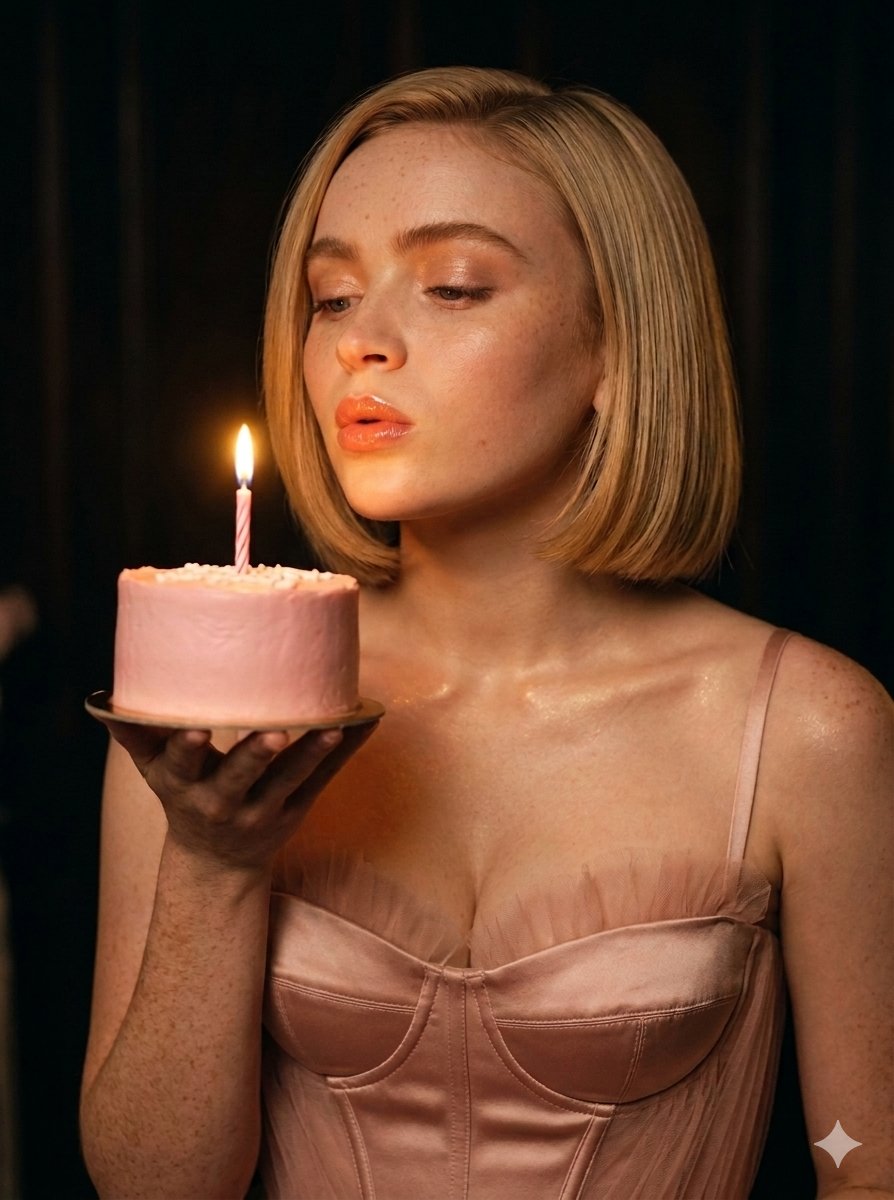 Luxury Cinematic Birthday Portrait — AI image template example