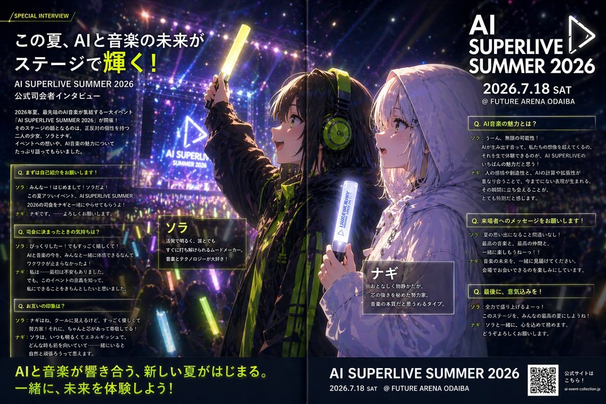 Anime Concert Interview Magazine Spread