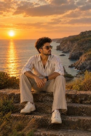 AI-generated sample for “Golden Hour Coastal Portrait”