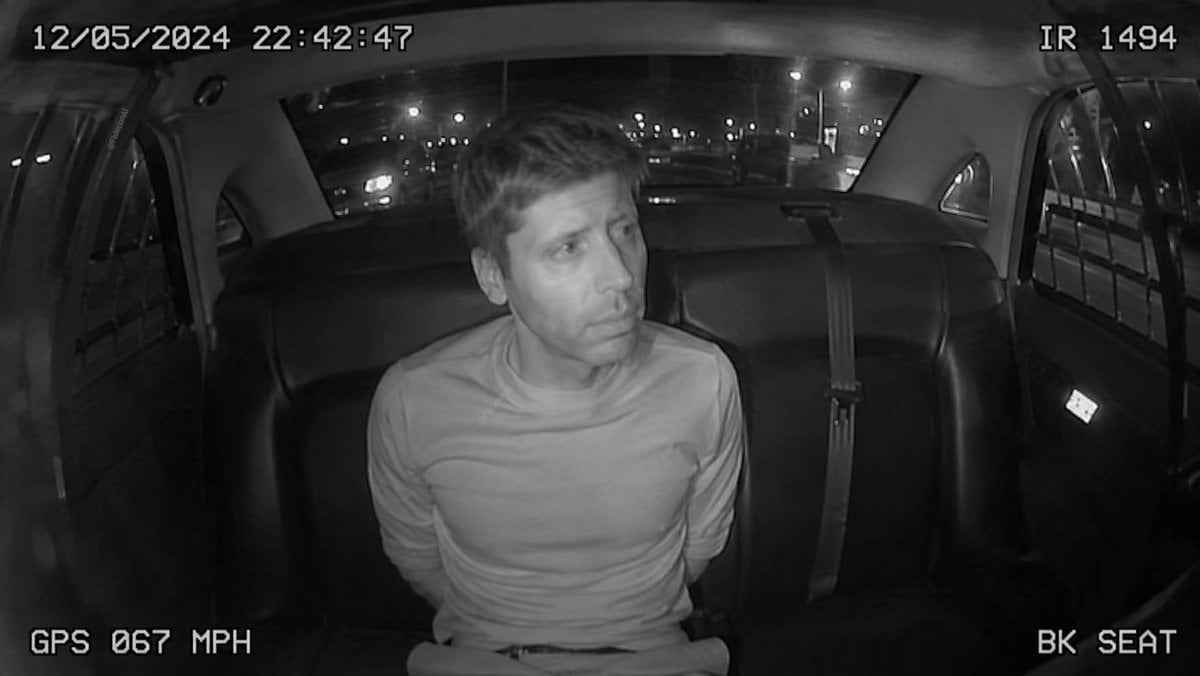 Infrared Police Back Seat Cam — AI image template example