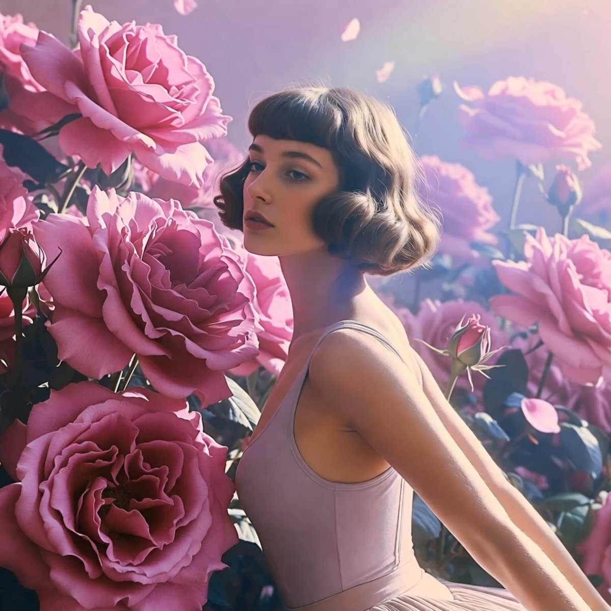 Soft Pink Roses Dreamer Prompt